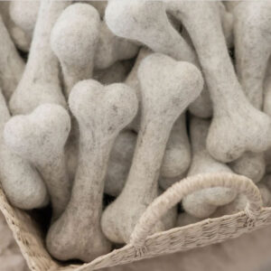 FELTED WOOL DODG BONES WHOLESALE UK SUPPLIERS