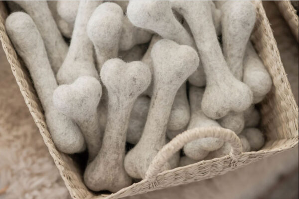 FELTED WOOL DODG BONES WHOLESALE UK SUPPLIERS